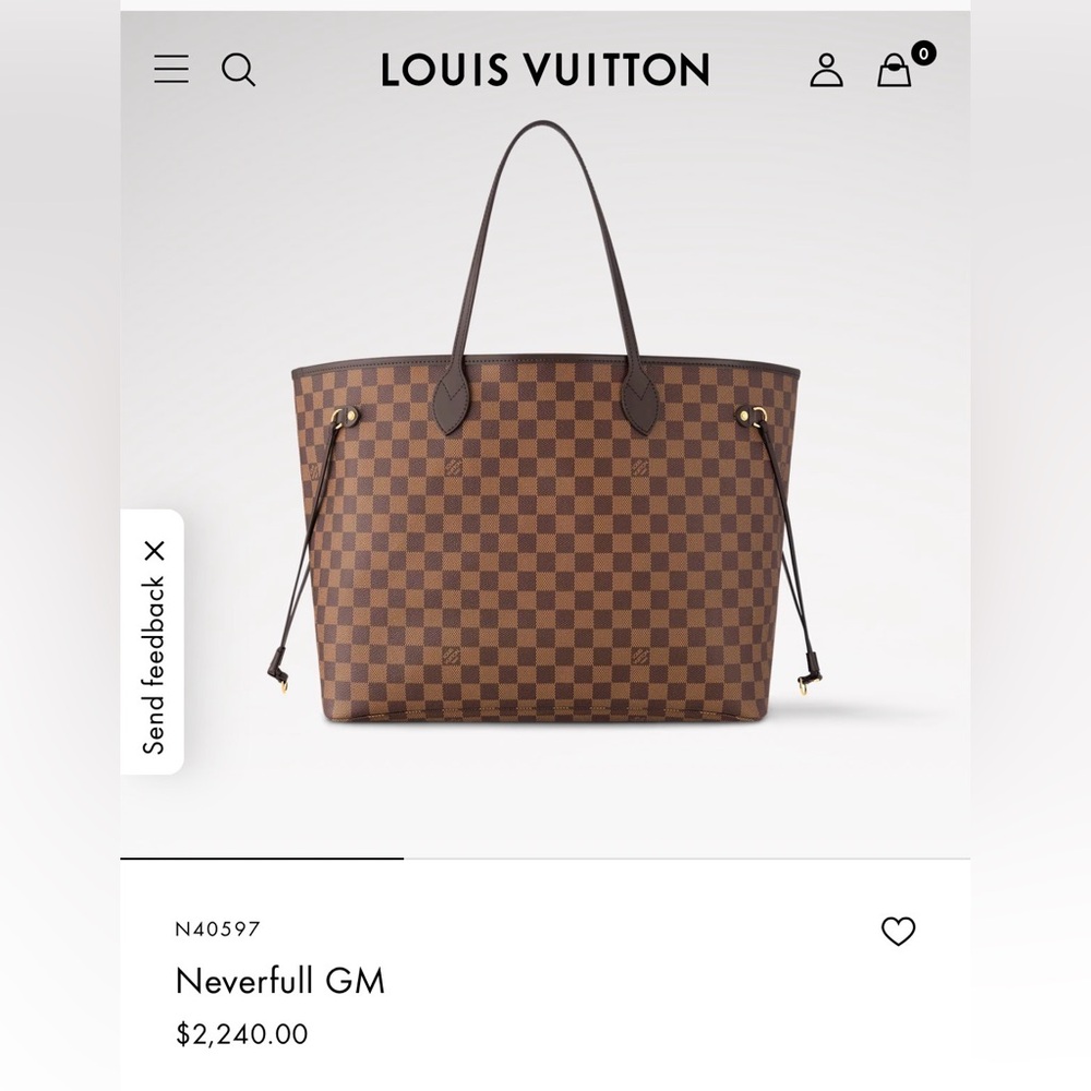 Louis Vuitton Brown Checkered Tote